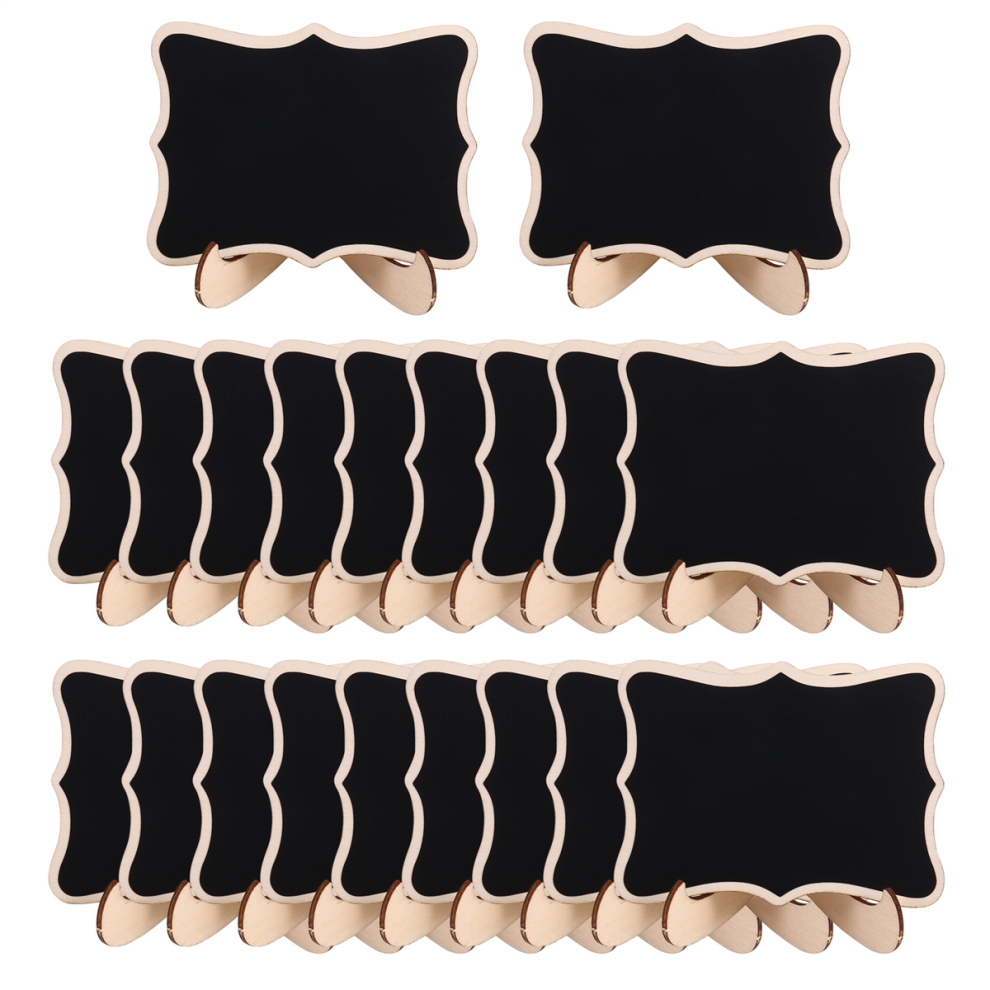 Mini Chalkboard Sign,20 Pack Small Blackboard For Weddings, Birthday Parties, Message Board Signs And Event Decorations Exogio