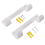 2Pack Ironing Board Hanger,Wall Mounted Holder for Laundry Rooms (White) 2