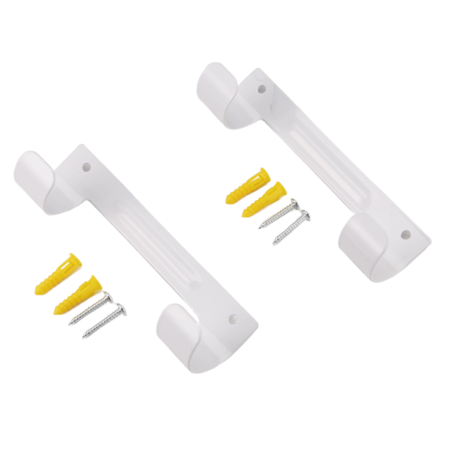 2Pack Ironing Board Hanger,Wall Mounted Holder for Laundry Rooms (White) 2