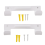 2Pack Ironing Board Hanger,Wall Mounted Holder for Laundry Rooms (White) 1