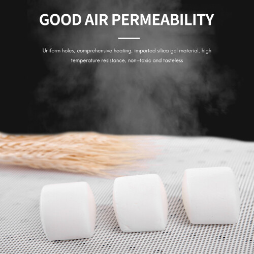 10PCS Non Stick Silicone Dehydrator Sheets, 14 X Inch Bread Screen Mesh Mat for Fruit Dryer Dumpling 2