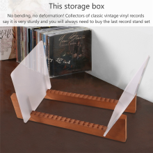 Support de rangement pour disques vinyles - Extrémités en acrylique Affichez vos disques vinyles dans cette unité de rack portable moderne