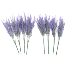 Fiori di lavanda artificiali, 8 pezzi, piante finte con bouquet da sposa in plastica sintetica per centrotavola, decorazioni per la casa e la cucina