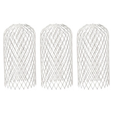 3 filtros de protección para canalones de techo de 3 pulgadas, de aluminio expandible, antibloqueo, para desagües de hojas y residuos.