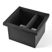 Cafetera con amortiguador Beat Box, molinillo antideslizante, cubo de basura con barra de golpeo para