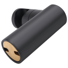 Supporto per soffione doccia da bagno in ottone, montaggio a parete, supporto portatile nero, accessori per il bagno