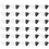 100Pcs Cake Plastic Clear Cupcake Container Cheesecake Box with Blister Black Bottom 8