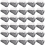 100Pcs Cake Plastic Clear Cupcake Container Cheesecake Box with Blister Black Bottom 7