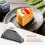 100Pcs Cake Plastic Clear Cupcake Container Cheesecake Box with Blister Black Bottom 2