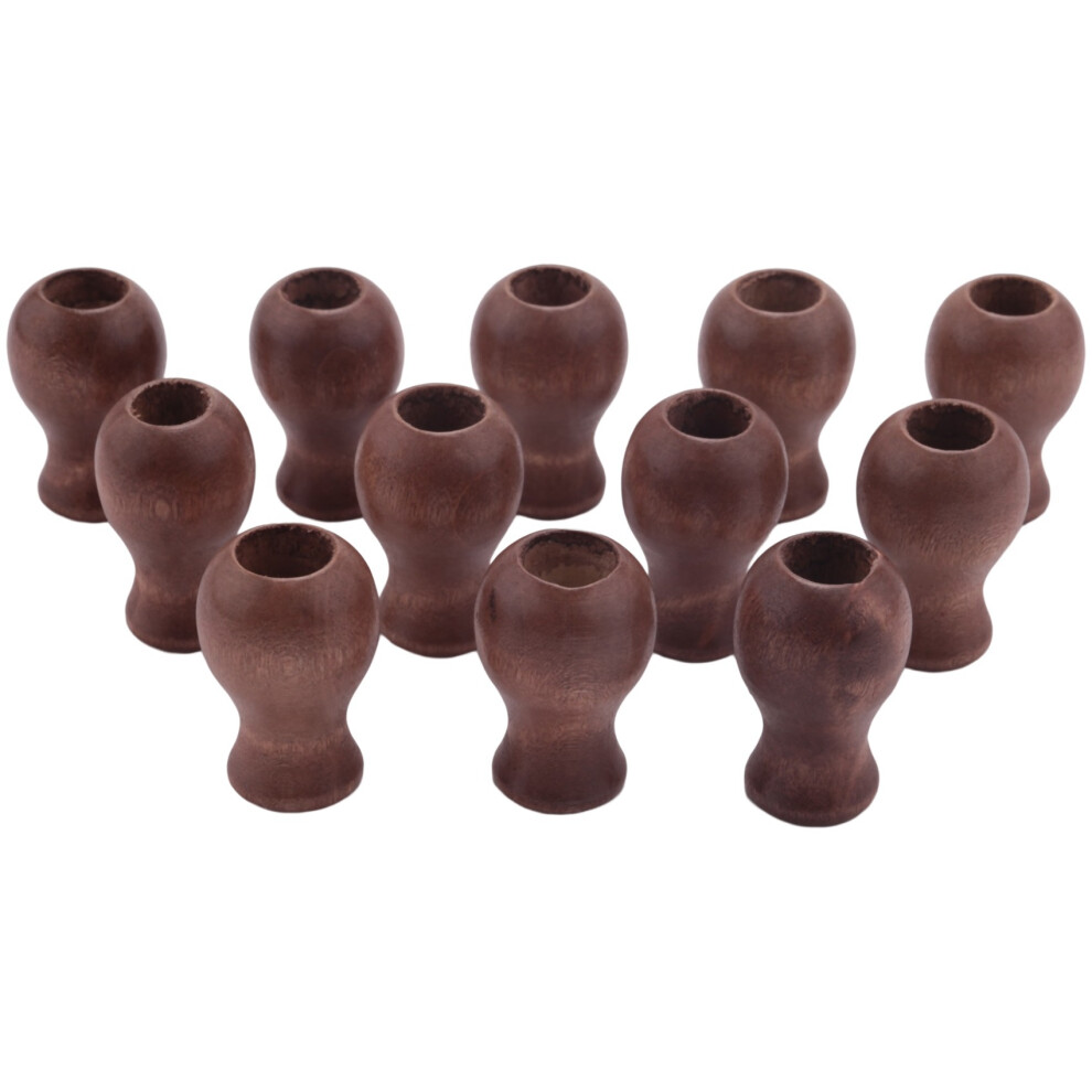 12 Pack Window Blind Wood Cord Knobs Wooden Hanging Ball Small Pendants Drops Pull End for Blinds or Shades Brown-image-OPC-PJSBJM5-NEW