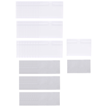 50Pcs Clear Plastic Label Holder Price Tag, Shelf Clip Removable for Storage Bins Basket Labels