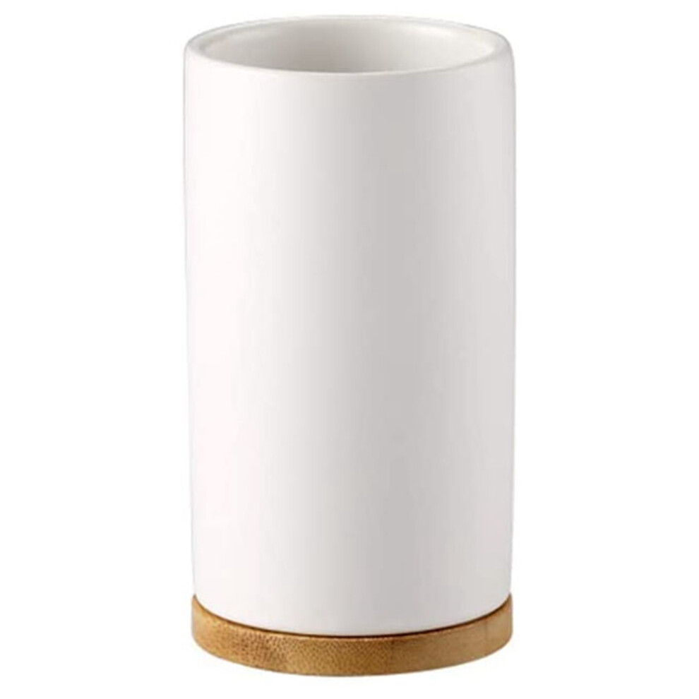 400Ml Ceramic Toothbrush Tumbler, Bathroom Cup For And Toothpaste, Matte Water -C Exogio