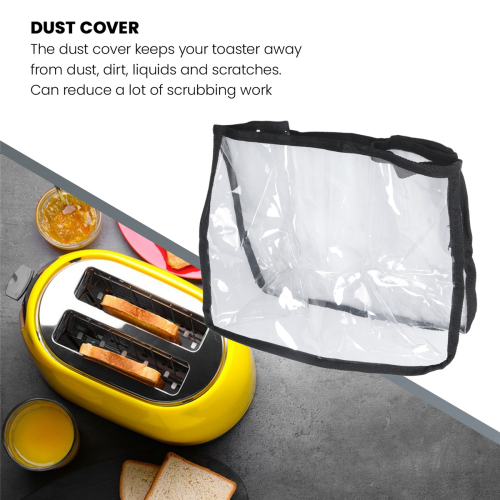 Toaster Oven Dust Cover Kitchen Appliance Transparent Breakfast Machine Foldable 1