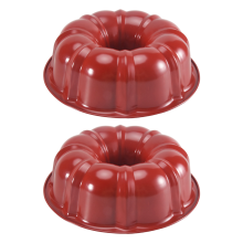 Kuchenform, antihaftbeschichtet, geriffelte Rohrformen zum Backen, robuste Backform aus Karbonstahl, Jello