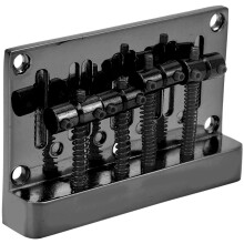 4-saitiger E-Bassbrücken-Stop Tailpiece, Verdickte Elektrische Box Gitarrenplatte, Instrumentenzubehör 85mm, Schwarz