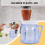 For Blender Replacement Parts, 4937 Mini Osterizer Jar Accessory, Cup Plastic Jars with Lids (1 Pack) 9