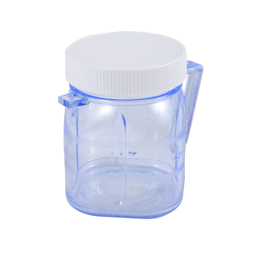 For Blender Replacement Parts, 4937 Mini Osterizer Jar Accessory, Cup Plastic Jars with Lids (1 Pack) 2