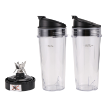 6 Lamellen-Extraktorklingen, Ersatzteile für BL770 BL780 BL660 Mixer, 16 oz Einzelbecher-Set