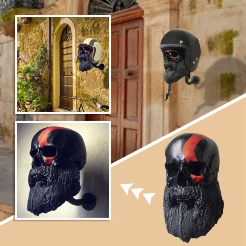 Supporto per casco, testa e barba, essenziale per decorazioni murali artigianali 1