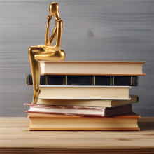 Statue Abstrakte Figur Skulptur Kleine Ornamente Harz Home Gold Büro Dekor C