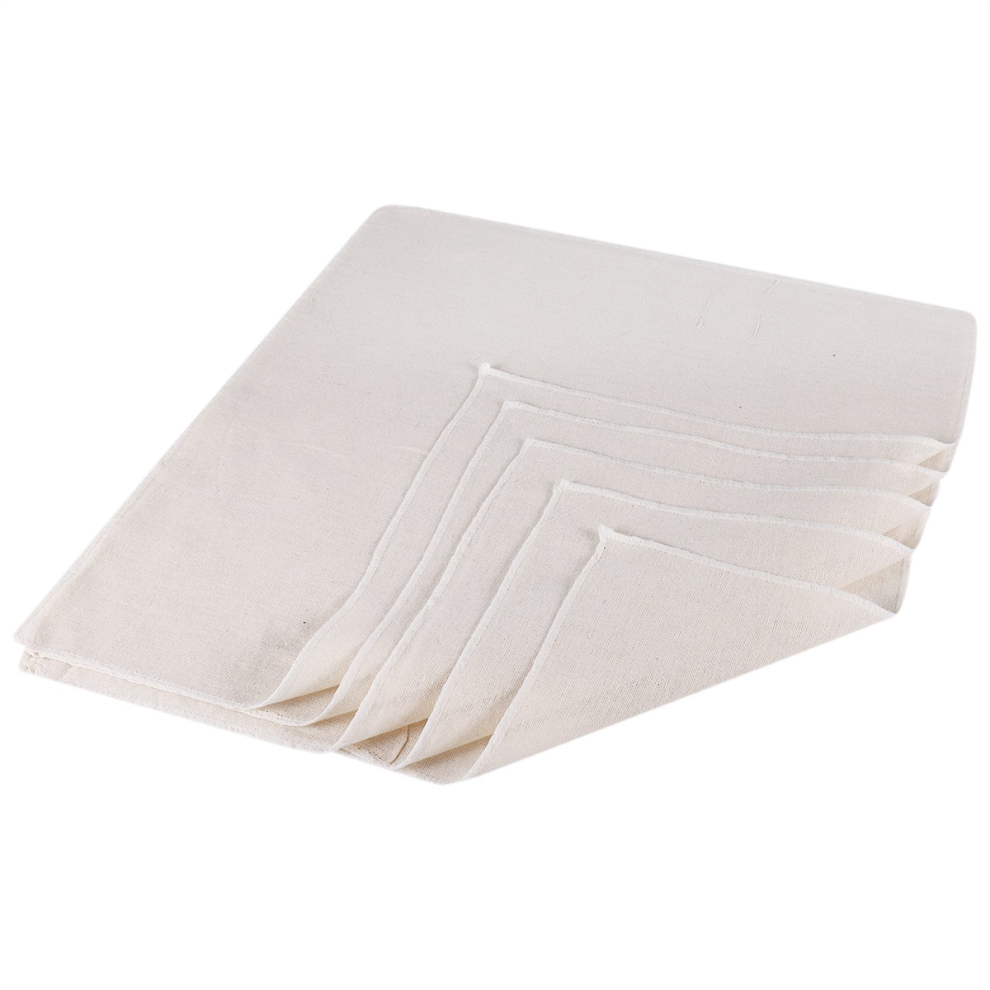 Muslin Cloths For Cooking, Pack Of 5 (50X50cm), Unbleached, Cotton Reusable And Washable Cheese Straining 4853021792197