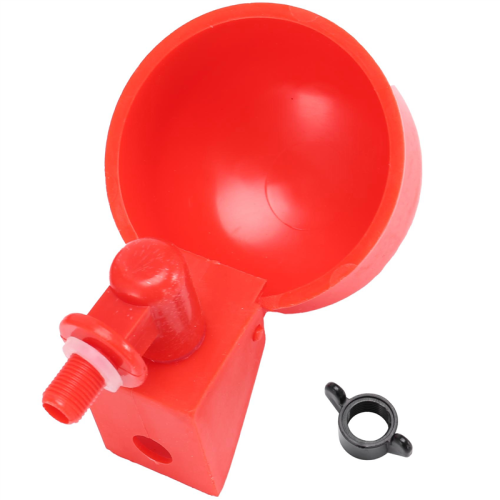 6PCS Chicken Watering Cup Automatic Filling Waterer Poultry Drinking Bowl Thread Feeder for 2