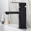 Rubinetto per lavabo da bagno, acqua calda e fredda, nero opaco 4