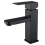 Rubinetto per lavabo da bagno, acqua calda e fredda, nero opaco 1