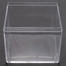 24 cajas de plástico transparente cuadradas para embalaje de dulces, joyas, regalos de fiesta y cumpleaños.