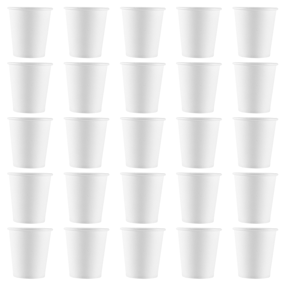 White Paper Cups, Small Disposable Bathroom, Espresso, Mouthwash Cups Dispenser, (100 Pack) 3Oz-image-OPC-PJSBN7F-NEW