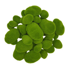 25 pezzi di rocce decorative di 2 dimensioni, composizioni di palline di muschio verde, giardini delle fate e artigianato
