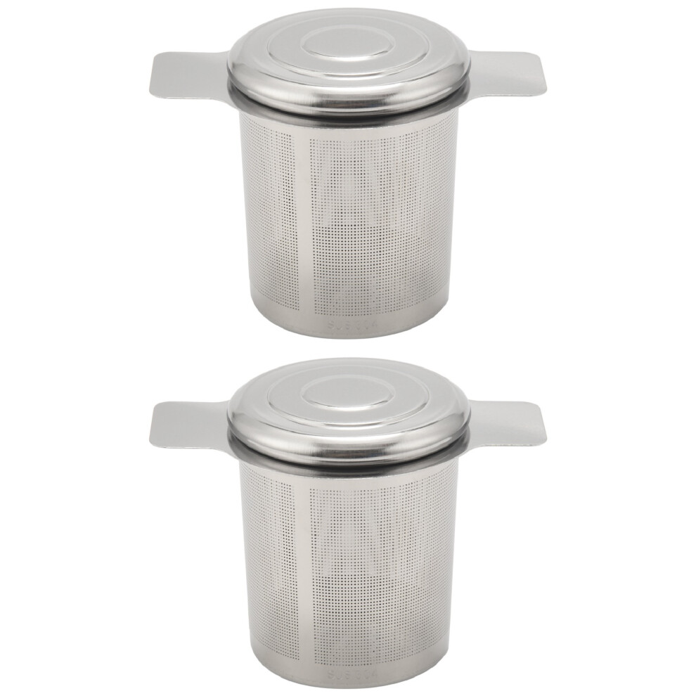 2 Packs Loose Leaf Tea Filters,Stainless Steel Basket Filters Strainer Steeper For Hanging On Teapots 4853021709584