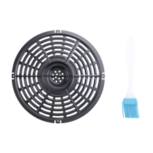 Air Fryer Rack Teile, Grill Platte für Pan Antihaft Zubehör mit Pinsel Dampf