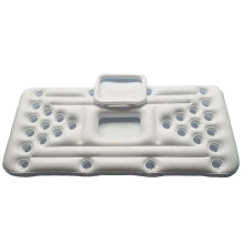 Beer Pong Pool Matte 28 Cup Hole Floating Row Aufblasbare Schwimmmatratze Wassertisch Entertainment Pad