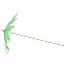 Green Coconut Tree Toothpicks Paper Umbrellas Handmade Cocktail Parasol Sticks for Decorations