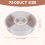 4-Compartment Vegetable Tray Snack Storage Box with Lid Fruit Bowl 6