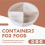4-Compartment Vegetable Tray Snack Storage Box with Lid Fruit Bowl 8