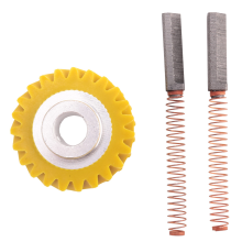 W10112253 9706416 Motorbürste W10380496 4162897 Mischer-Schneckenantriebsrad für Ständer und ein Paar Bürsten