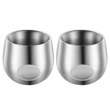 2 tazas de acero inoxidable para espresso, 150 ml, con aislamiento de doble pared, irrompibles, pequeñas, para picnics al aire libre y fiestas.