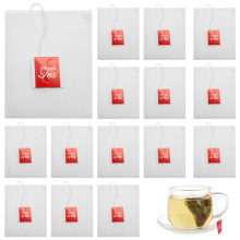 100Pcs Tea Bag Infuser with String Heal Seal 7 x 6cm Sachet Filter Paper Nylon Teabags Empty Bags
