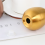 3Pcs Stainless Steel Pepper Shaker Egg Shaped Salt Set Kitchen Tool,Gold 3