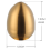 3Pcs Stainless Steel Pepper Shaker Egg Shaped Salt Set Kitchen Tool,Gold 6