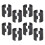 Wire Shelf Clips 1 Inch-Wire Shelving Lock for System 100 Pack 10