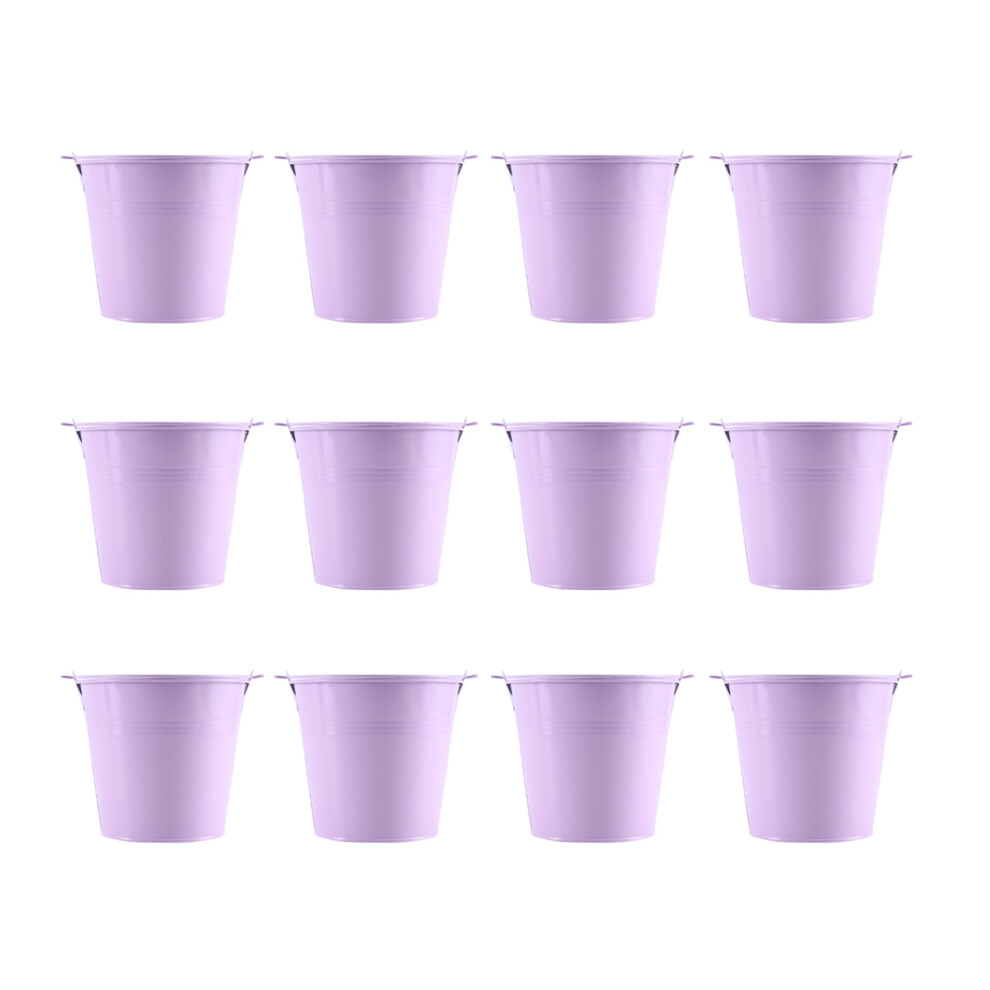 12 StüCk Kleine Eimer Mit Griff, Niedlicher Mini-Fleischtopf, Metallhandwerk, Verbundabschnitt, Geschenk-image