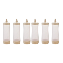 pezzi di bottiglie di condimento a spruzzo, bottiglie di ketchup, contenitori per salsa di senape per condimenti da cucina, beige