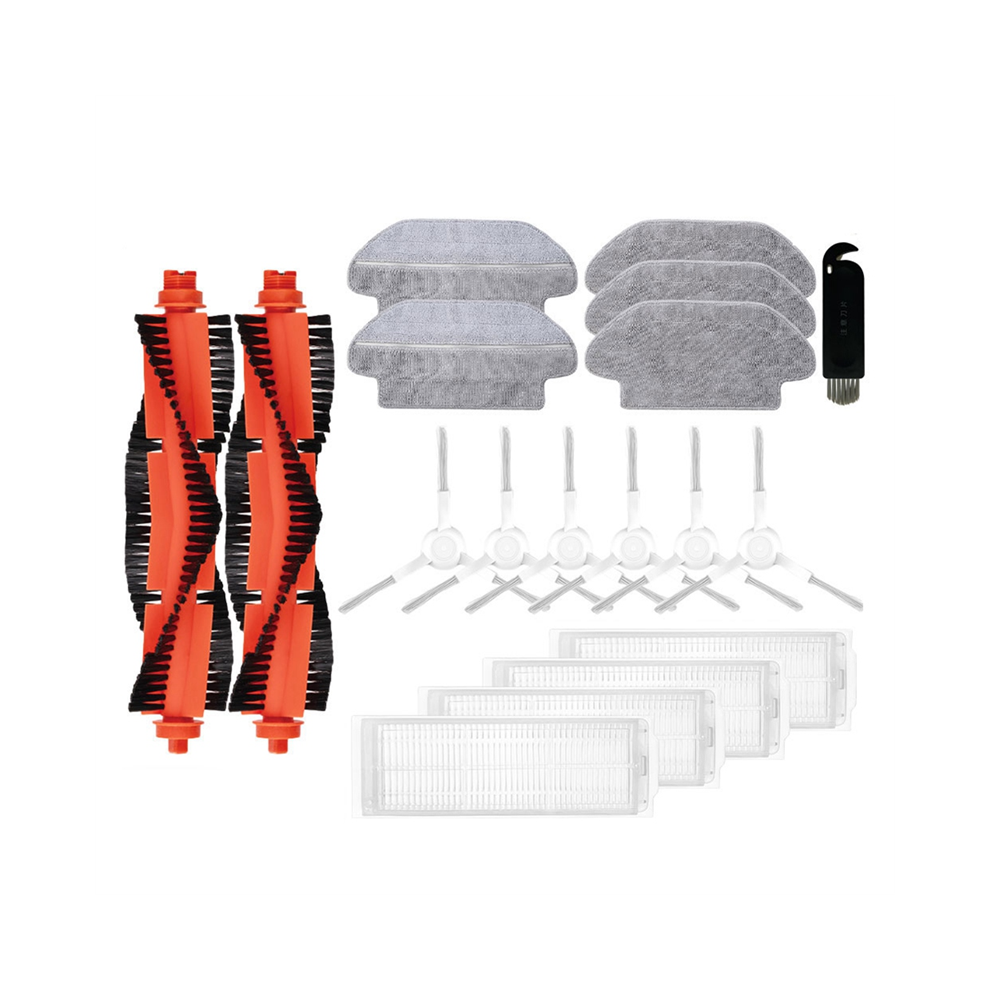 FüR Roboterstaubsauger Styj02Ym/3C/B106Cn/Mop P Ersatzteile HauptseitenbüRste Filter Mopp, Weiß-image