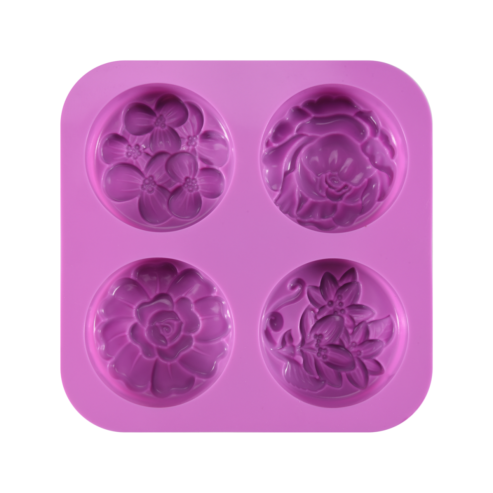 Exogio Flower Silicone Soap Molds, Homemade Mold, Muffin, Pudding, Jelly, And Cheesecake(1Pcs)