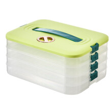 Caja para guardar albóndigas Refrigerador Congelación de albóndigas Congelación multicapa Congelación rápida Verde