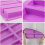 4PCS Rectangle Silicone Mold Energy Bar Maker Chocolate Cornbread Cheesecake Soap Mould 9