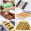 4PCS Rectangle Silicone Mold Energy Bar Maker Chocolate Cornbread Cheesecake Soap Mould 8